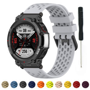 Breathable Silicone Strap For Amazfit T-Rex3 T-Rex2 Smart Watch Strap For Huami Amazfit T-Rex/Pro/ultra Bracelet Correa Bracelet