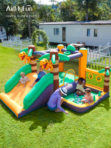 Inflatable Dinosaur Castle Bouncer with Slide