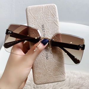 JN IMPRESSION New Fashion Sunglasses for Womens Mens Outdoor Sunshade Sunscreen Frameless Sunglasses