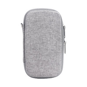 zhencool | Durable Hardshell Phone Storage Bag Dual Phone Protective Case Shockproof Portable Charger Case Multi-Purpose Handy Waist Bag