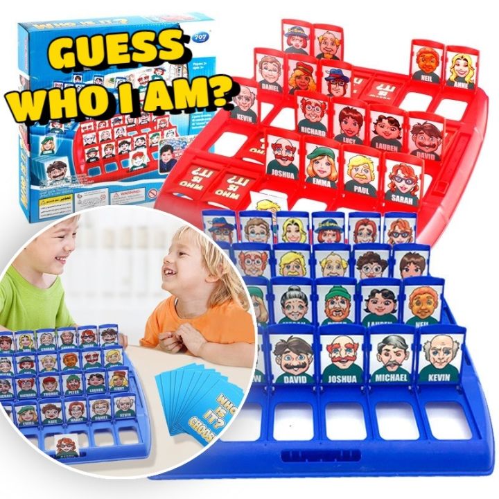 Guess Who Is It ? Family Guessing Game Who Is It Classic Board Game Children's Tabletop Funny Kid Gift