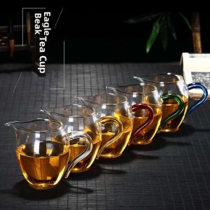 High Borosilicate Colorful Handle Tea Dispenser