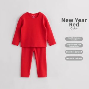 Marc&Janie | Red Thermal Home Wear Set for Children
