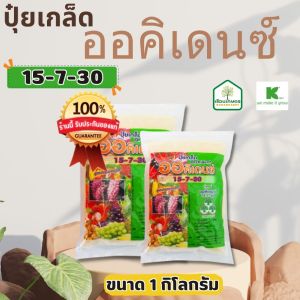 ปุ๋ยเกร็ด ออคิเดนซ์ สูตร 15-7-30 ของแท้ 100% สูตรช่วยบำรุงผลผลิตให้มีคุณภาพ ขยายขนาดผล สร้างเนื้อผลเพิ่มน้ำหนัก รสชาติดี ขนาด 1 กิโลกรัม