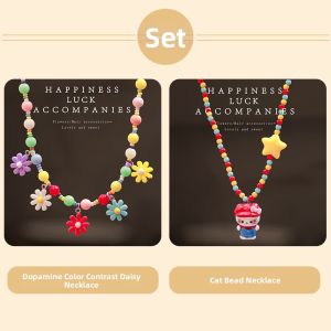 Colorful Daisy Kids Necklace