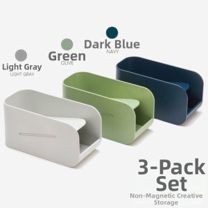 JIELI | Creative Stylish Magnetic Desk Pen Holder & Organizer For Computer Screen Slim Insert Design Women Ins Style Cute Stationery Storage