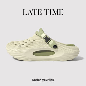 Mens Summer Outdoor Sandals Breathable Anti-slip Deodorant Slip-resistant Clog Shoes Comfortable Home Slippers EVA Material