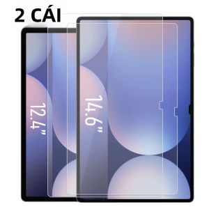 Samsung Galaxy Tab S10 Ultra/S9 Ultra/S8 Ultra 14.6 & S10 Plus/S9 Plus/S8 Plus 12.4 Kính Cường Lực Bảo Vệ Màn Hình Bảo Vệ Toàn Diện 2 Gói