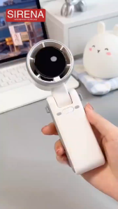 พัดลมพกพา ชาร์จแบตได้ พัดลมมือถือ ลมแรง ไร้สาย พับได้ ปรับได้5ระดับ USB Portable fan พัดลม mini 4000mAh แบตเตอรี่