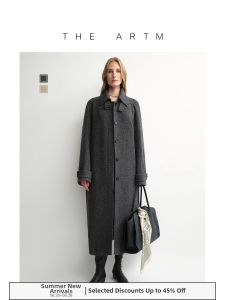 Curved Cut Wool Cocoon Coat