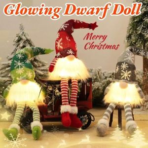 Xmas New Year Glowing Dwarf Doll Christmas Faceless Doll Home Decoration Xmas New Year Gifts