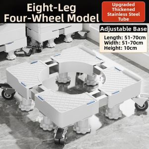 BESSGROUP | Adjustable Height Dolly with Swivel Wheels for Shock Absorption  Washing Machine Base