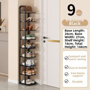 AYIJIE | Compact Dust-proof Multifunctional Iron Shoe Rack