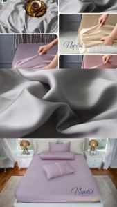 ⚜️LỤA TENCEL 100S⚜️ Bộ Ga Gối Tencel 100s Nhập Khẩu Mềm Mát Tự Nhiên Vải Lụa Dệt Từ 100% Bột Gỗ Cây _ Nemtot Bedding