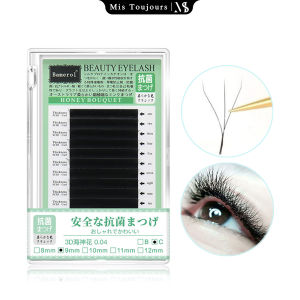 10-12mm Length 3D Clover Lash Eyelash Extension C Curl 0.04mm Soft Y-shaped Grafting Eyelash Professional Salon Beauty