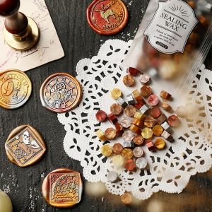 200Pcs Octagon Mixed-color Sealing Wax BeadsCard EnvelopeWedding InvitationGift Wrapping Birthday Wax Lacquer for Seals Lacre