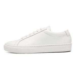 Mens Breathable Leather Shoes Spring Autumn Seasonal Flat Bottomed Formal Casual Versatile White Shoes Comfortable All-Season Footwear