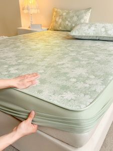 DREAM HOME | Premium Jacquard Ice Silk Cool Mat Set For Summer Washable