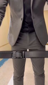 New Trend Men Belt Automatic Alloy Buckle Casual Canvas Male Belts Fashion Young Nylon Belt For Jeans Pants Strap