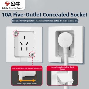 Bull | Invisible Recessed Outlet 86 Type Panel