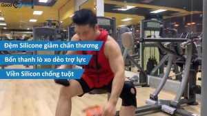 Bó Gối Aolikes A7912 Lò Xo Silicon Chính Hãng Đai Bảo Vệ Khớp Gối Đá Bóng Gym