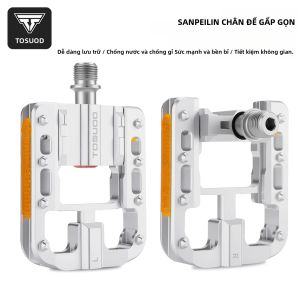 TOSUOD | TOSUOD 1 Cặp Bàn Đạp Xe Đạp Hợp Kim Nhôm Siêu Nhẹ Với 3 Vòng Bi Cho Xe Đạp Đường Núi Bàn Đạp Xe Đạp Phẳng
