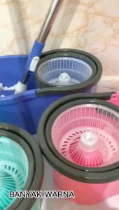 COD SHENAR Alat Pel Lantai Ember 2in1 Kain Fiber dengan Ember Spin Mop Mencuci dan Membilas Alat Pembersih Lantai