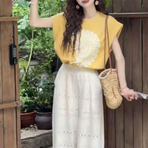 Shalldoer | Áo sơ mi nữ tay ngắn thời trang phong cách Trung Hoa mới mùa hè đa năng thời trang cổ tròn cài nút áo dài tay