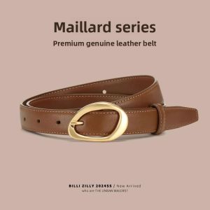 BILLI ZILLY | Retro Design Brown Belt for Jeans