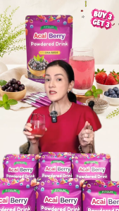 [BUY 3 GET 3 + GIFTS] FITGUM Acai Berry Drink With Chia Seeds Anti-aging Slim Body Weight Loss Whitening Glowing Skin