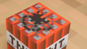 Paladone Minecraft TNT Light with Sound | 11cm Pixelated LED Night Light | Official Game SFX | Battery Powered Gamer Room Decor | Buy Now for the Ultimate Minecraft Gift!