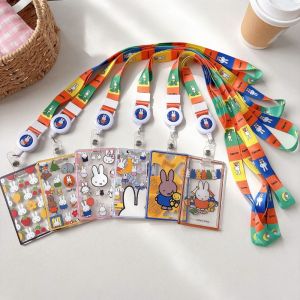 Kawaii Miffy Cute Stretch Acrylic Card Cover ID Protection Cover Game Card Campus Card Protection Cover Gift Toy for Girl