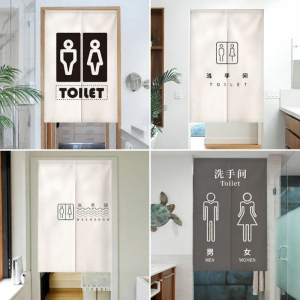 New Public Toilet Curtain Half Size Easy Installation