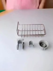 Kệ Inox Gắn Vòi Nước Kệ Giỏ Đựng Để Đồ Rửa Chén Bát Kệ Gắn Bồn Rửa Chén