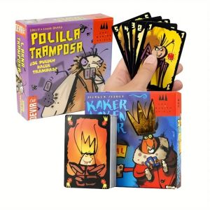Polilla Tramposa Español Playing Card Game The Cheating Moth Spanish Board Game Juego Cartas Family Games For Party