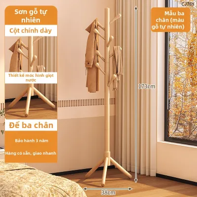 TIJU | Giá Đựng Áo và Túi Gỗ Cứng