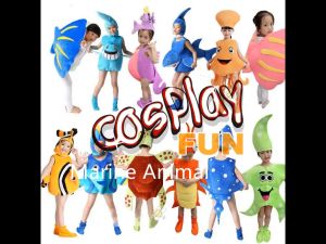 Octopus Performance Suits Adult Child Marine Life Animal Cosplay Costume Starfish Crab Lobster Penguin Clothing Set Hat Clothes Shoe Kids Anime Jumpsuits