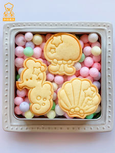 Cartoon Mermaid Cookie Baking Mold 3D Stereo Baby Birthday DIY Creative Sugar Art Press Mould Kitchen Cooking Utensils