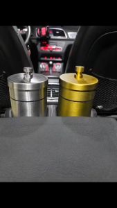 Good luck befalls! High-end luxury - special ashtrays for cars! Creative windproof ash rack container removable - 304 stainless steel material! A gift for men
