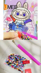20Pcs Party Gift Diamond Painting Labubu Pad for Party Gift-Loot-bag filler