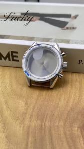 Vỏ Đồng Hồ Bằng Thép Không Gỉ 397mm Chronograph Mặt Sau Hình Mặt Trăng Cho Bộ Máy VK63 VK64 Chống Nước Thời Trang Kinh Doanh Phụ Kiện Đồng Hồ
