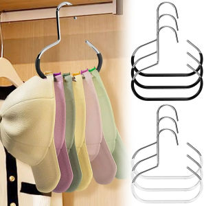 Anti Slip Closet Hat Hanger Scarves Silk Scarves Hats Storage Drying Racks Space Saving Dormitory Multi-function S-shape Hook Home Storage Accessories