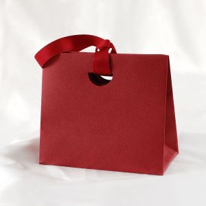 Jewellery Packaging Handbag with Ribbon Gift Wrapping Bag Eadphones Lipstick Storage Organizer New Paper Tote Bags