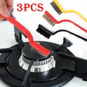 Wire Clean Brush Set with Handle Home KitchenRustproof Gas Stove Smoke Plastic Cleaning Tools