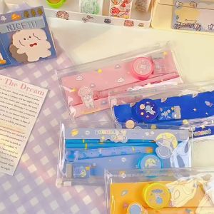 Bayar Di Tempat - Alat Tulis Set Mini Stationary / Set Alat Tulis 5 In 1 Karakter