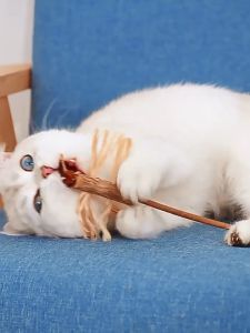 EasyMoGo Cat Toys Tease Cat Stick Molar Stick Mutian Polygonum Bite-Resistant Self-Hey Relieve Boredom Pet Kitten Play Toy Cat Supplies