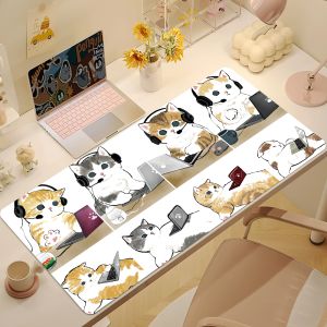 Mofusand Cute For PC Large MousePads Desk Gaming Mouse Pad Stitched Edges Base Extended