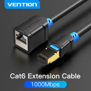Vention | Vention Ethernet Extension Cable SFTP RJ45 Male to Female 1000Mbps Network Adapter for Gaming PC Laptop Router Cat6 Extender