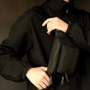 Men Waist Belt Bag Fanny Pack Multi-pocket Motorcycle Rider Outdoor Sports Climb Casual Nylon Male Sling Chest Bum Hip Bags