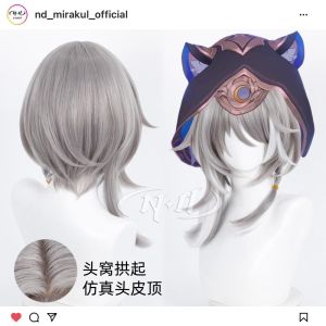 เสื้อคลุมผู้หญิงอนิเมะ หมวกผมปลอม ศีรษะ ชุดชิ้นส่วนสำหรับ Cosplay ชุด Charlotte งานแสดงสินค้าอนิเมะ งานประชุม งานเลี้ยง งานวันเกิด